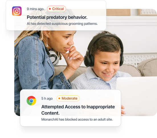 Advanced Threat Detection Empower Your Parenting with Monarch AI